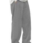 SMOWKLY Men's Premium Polycotton Causal Baggy Fit Jogger || Lightweight & Flexible Elastic Waist with Drawstring || Wrinkle-Free Comfortable Trouser Pant for Summer (1649_Gry_30) Grey