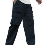 TAGDO Men's Straight Casual Pants (Func-Cargo-5244-Navy-30_Navy
