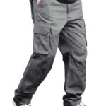 Lymio Reguler Fit Cotton Cargo Pants for Men (Cargo-46-Grey-L)