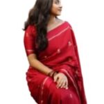Pure Soft Viscose Georgette Khadi Silk Saree Trending Wedding Saree | Ethnic Wear Saree (Pinkish love)