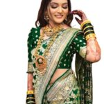 Elegant Banarasi Silk Saree for Women | Traditional Indian Saree| Designed with Rich Zari Work Green