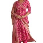 Women's Viscose Muslin Chudidar Set (EWS5CD21975_Fuchsia