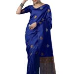 Saifiya Women's Kanjivaram Art Silk Saree Soft Banarasi Style Sari With Blouse Piece For Wedding
