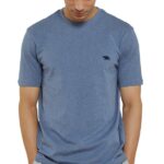 Andamen Men Single Jersey Compact Cotton Yarn Melange Crew Neck Tshirt