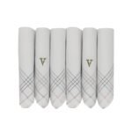 Men's Cotton Handkerchief (Pack of 6) (8904241906430_UAEV5623_One Size_White)