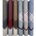 Men's Italia 100% Pure Cotton Handkerchief Medium Multicolor Checks - Pack of 6